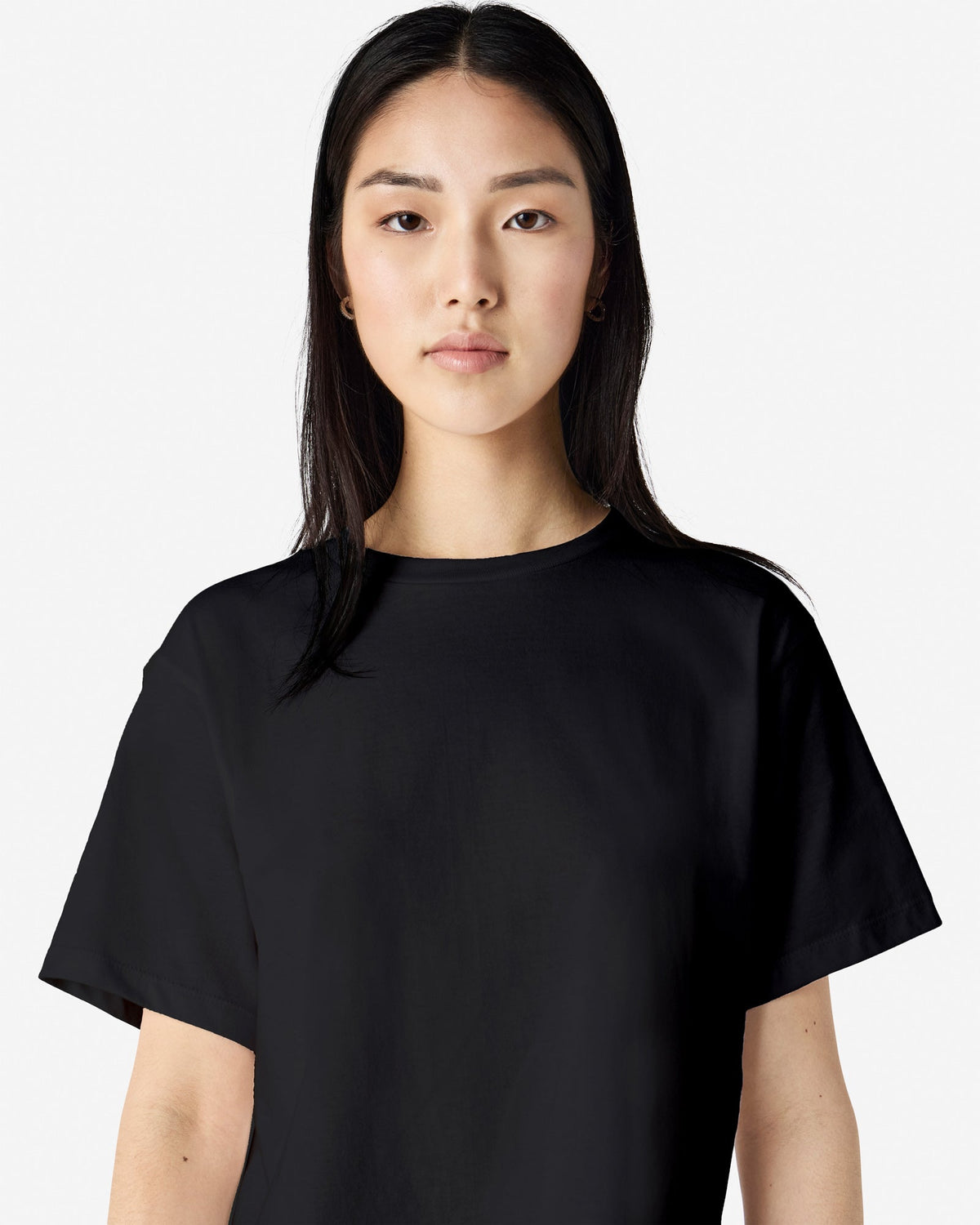 102 American Apparel Women's Fine Jersey Boxy T-Shirt
