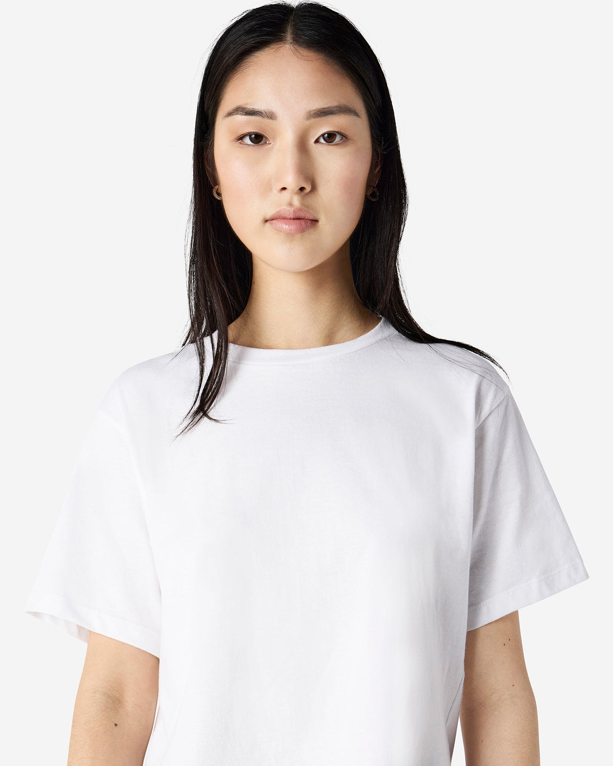 102 American Apparel Women's Fine Jersey Boxy T-Shirt