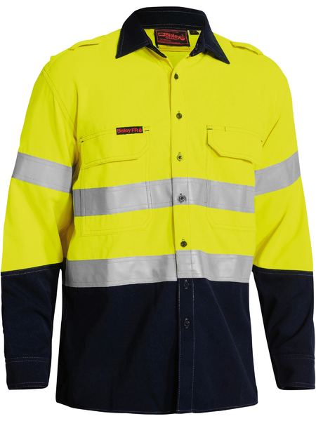 Bisley TenCate Tecasafe® Plus 700 Taped Hi Vis FR Vented Shirt - BS8082T