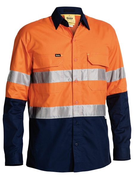 Bisley X Airflow™ Taped Hi Vis Ripstop Shirt - BS6415T