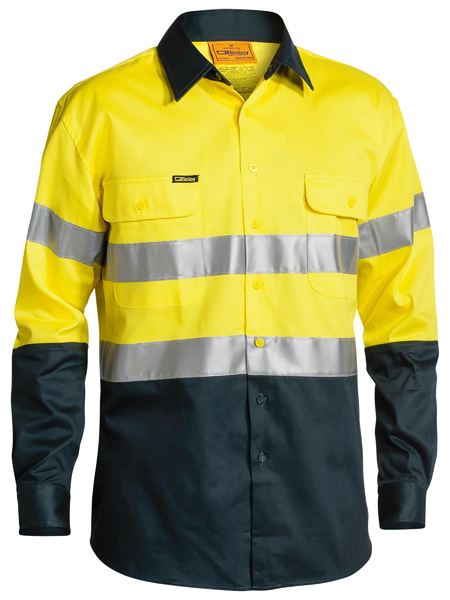 Bisley Taped Hi Vis Drill Shirt - BT6456