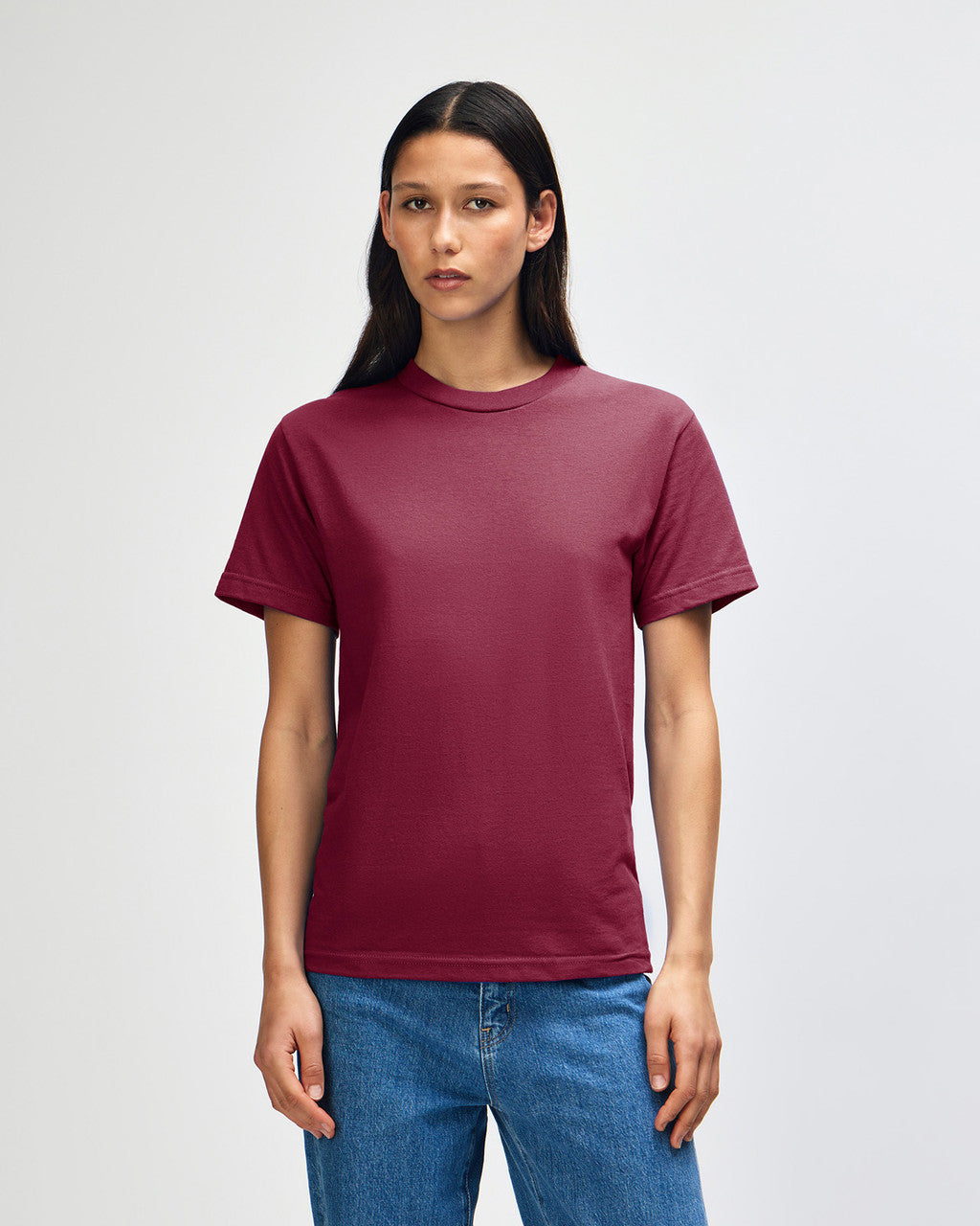 American Apparel Heavyweight Cotton Unisex T-Shirt - Burgundy