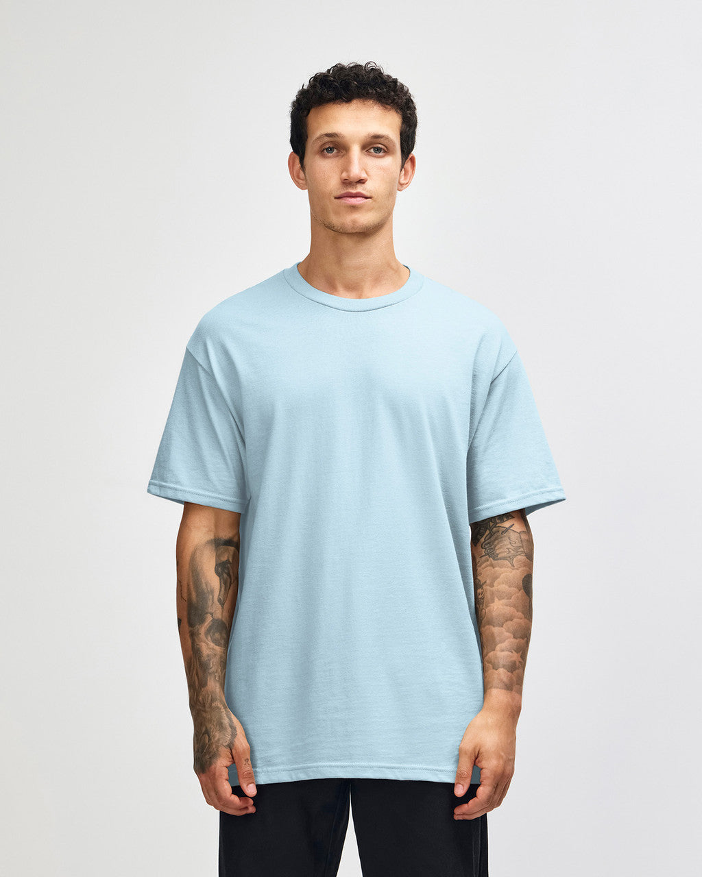 American Apparel Heavyweight Cotton Unisex T-Shirt - Powder Blue