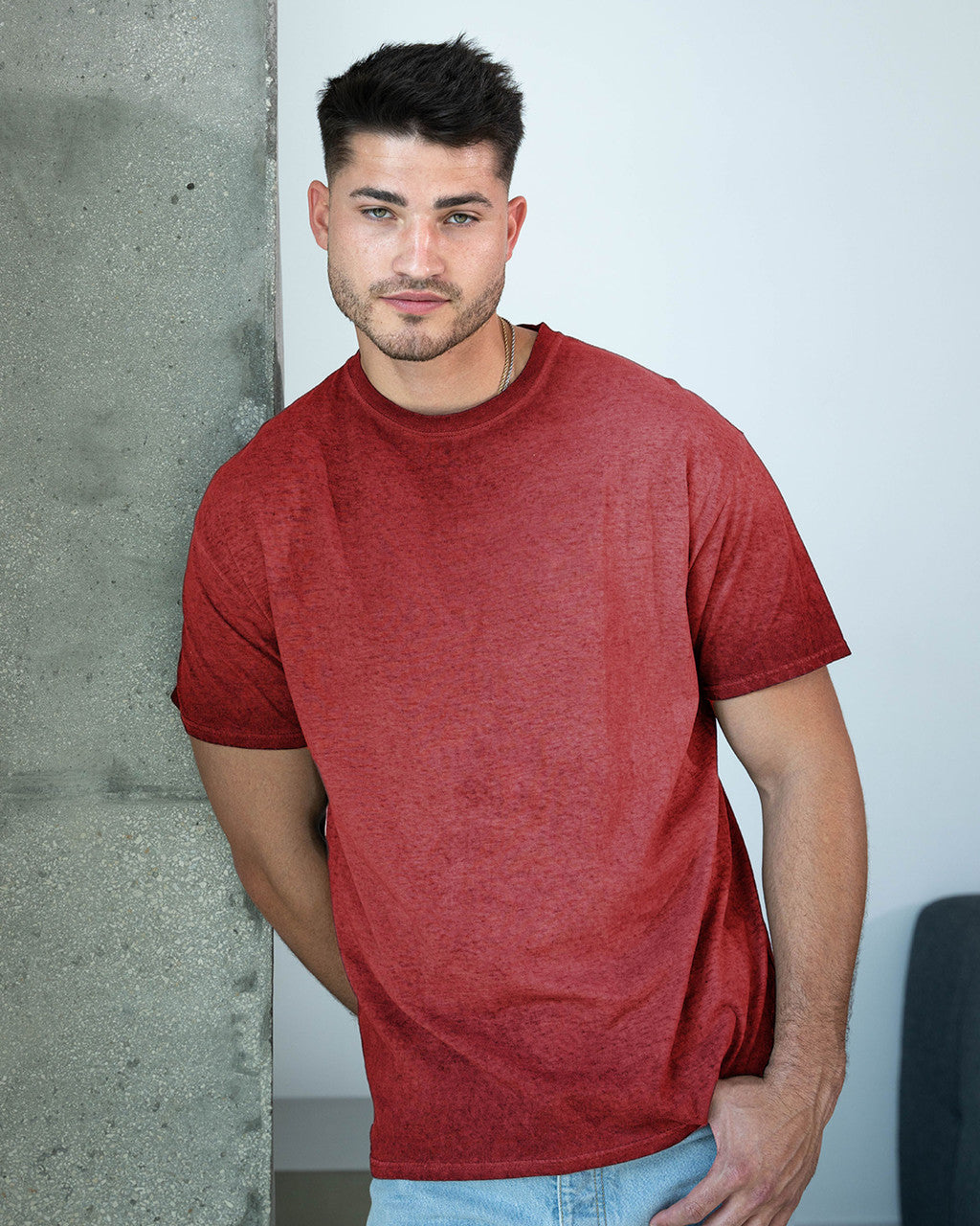 COLORTONE 1310 Colortone® Oil Wash T-Shirt - Red
