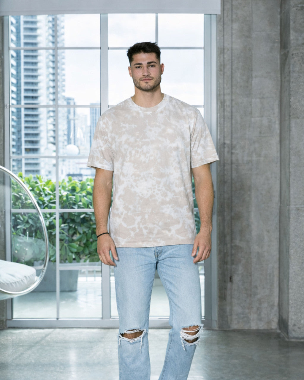 COLORTONE 1385 Colortone® Bleach Out Dyed T-Shirt - Beige