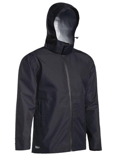 Bisley Lightweight Ripstop Rain Jacket with Concealed Hood - BJ6926