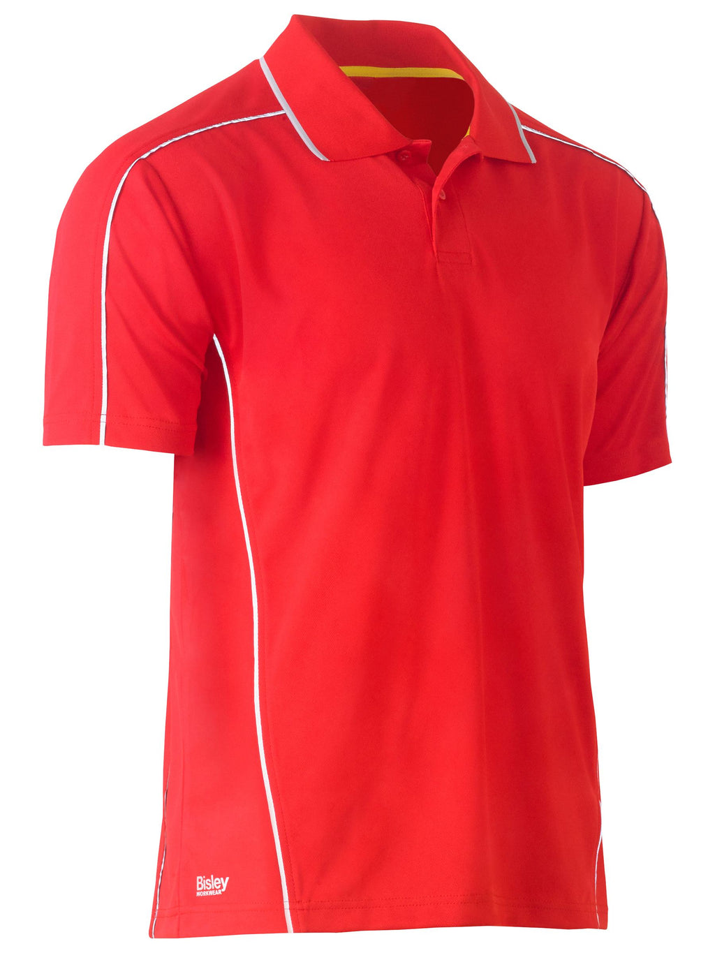 Cool Mesh Polo with Reflective Piping - Red - Discontinued