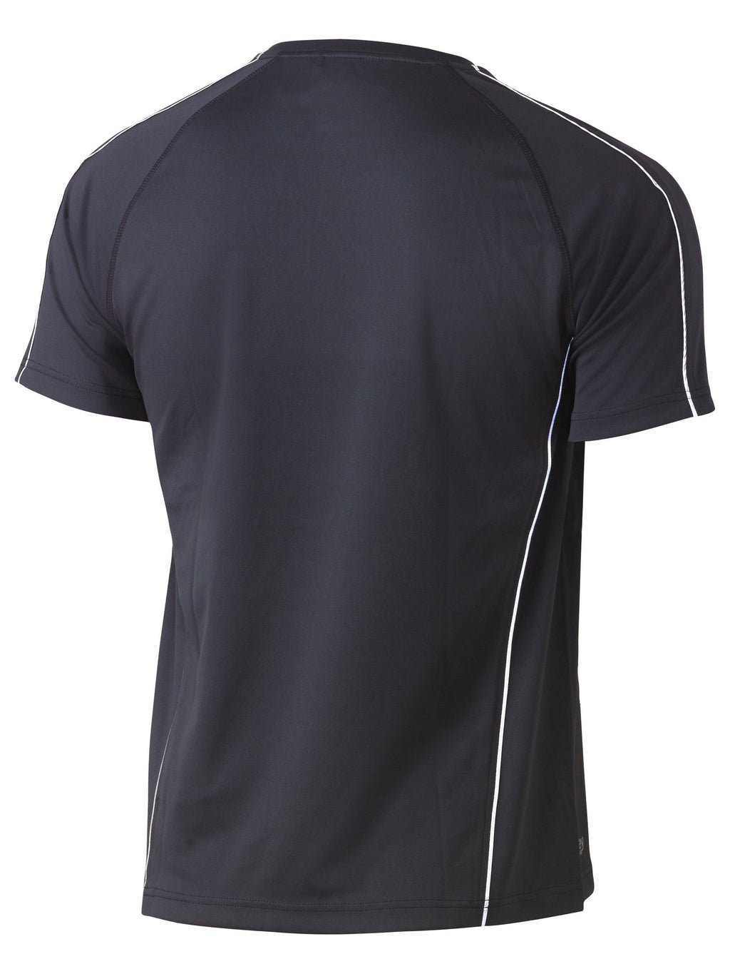 Cool Mesh Tee with Reflective Piping - Charcoal - Discontinued