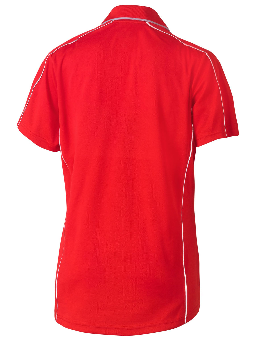 Women's Cool Mesh Polo with Reflective Piping - Red - Discontinued
