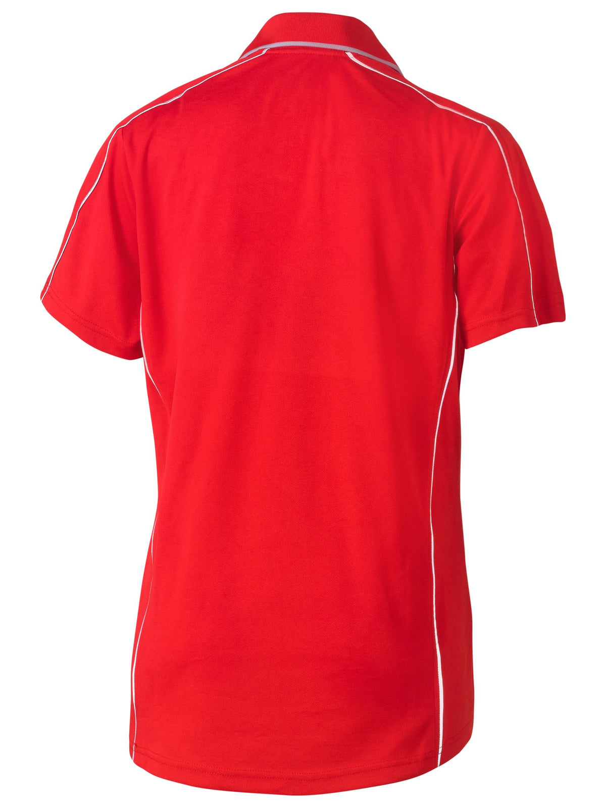 Women's Cool Mesh Polo with Reflective Piping - Red - Discontinued