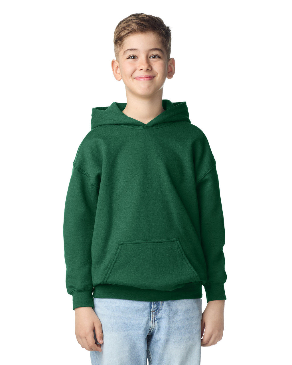 Gildan Heavy Blend Youth Hooded Sweatshirt - Forest Green