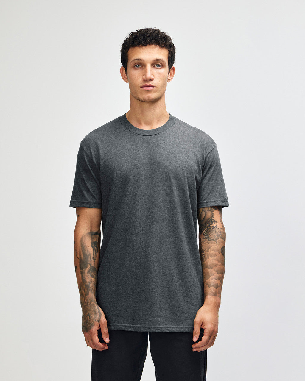American Apparel Unisex CVC Short Sleeve T-Shirt - Heather Asphalt