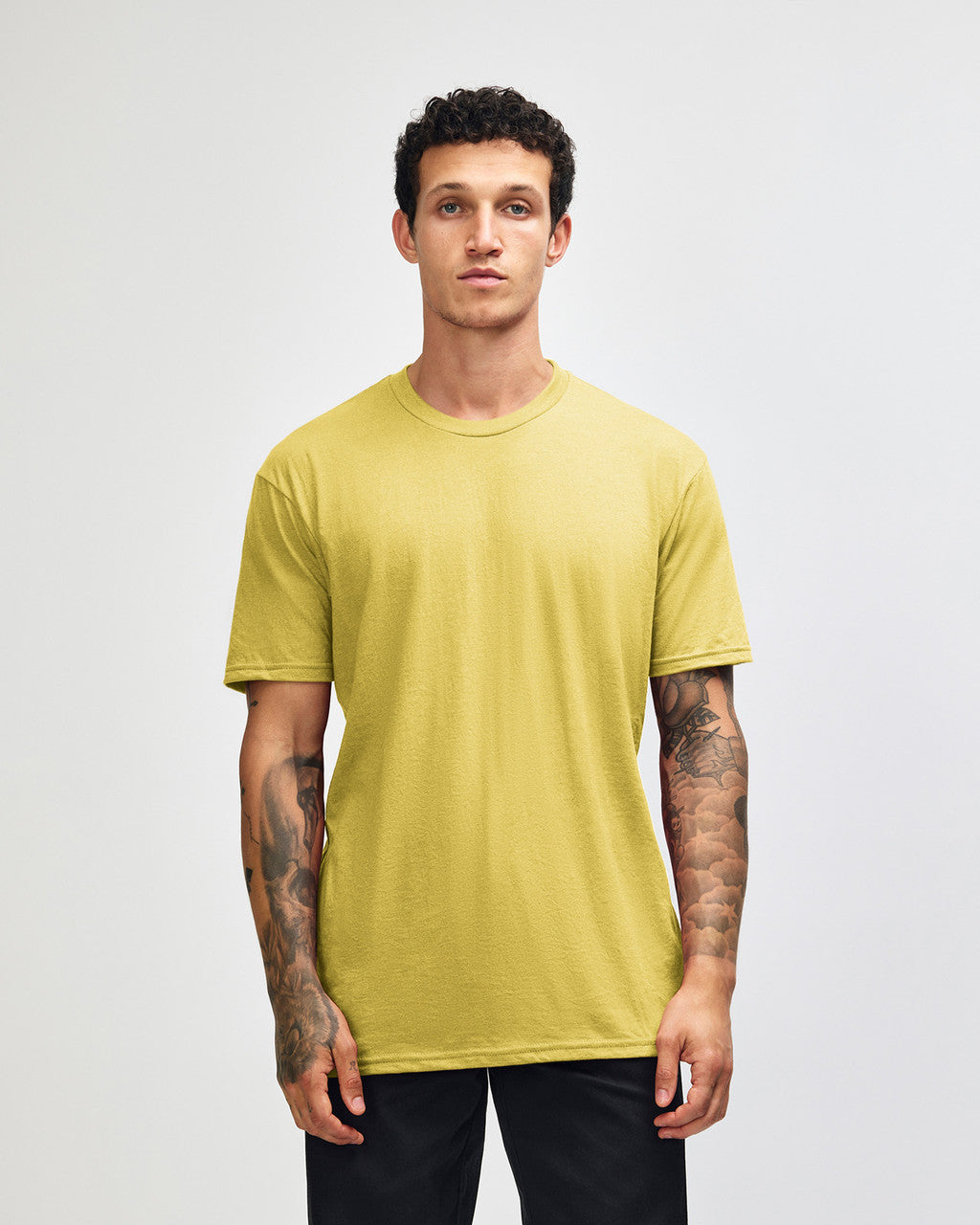 American Apparel Unisex CVC Short Sleeve T-Shirt - Heather Panna Cotta