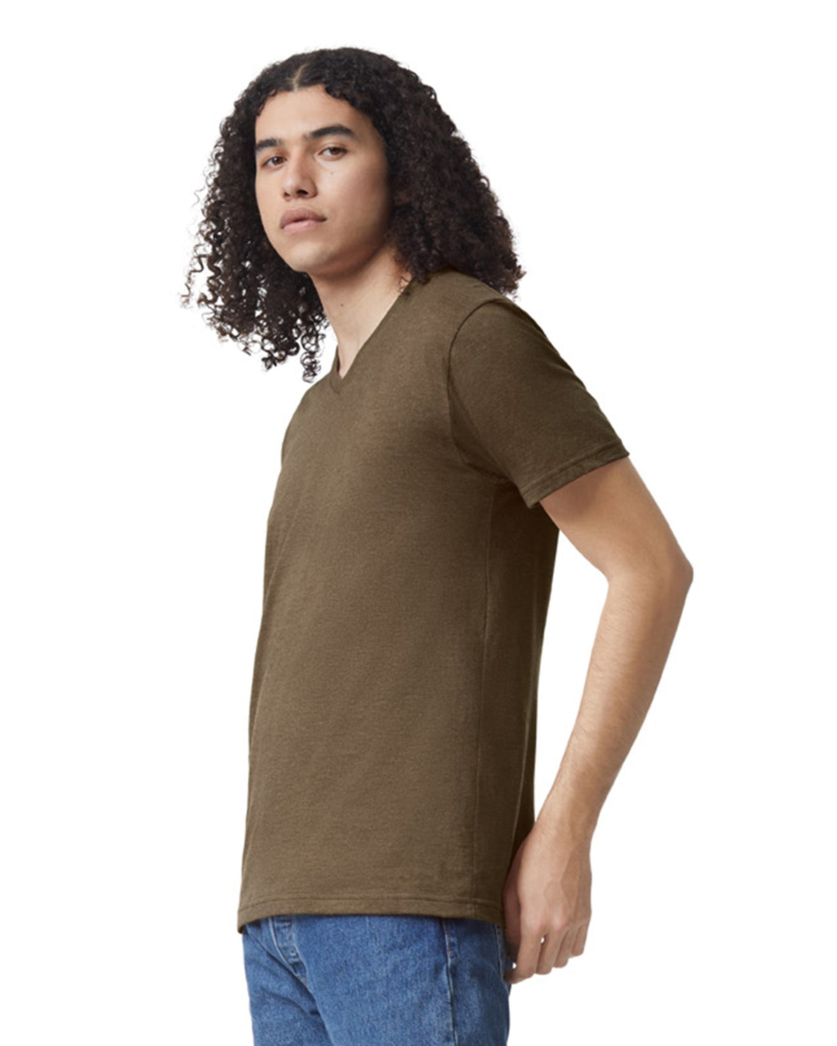 2006CVC American Apparel CVC Unisex V-neck T-shirt