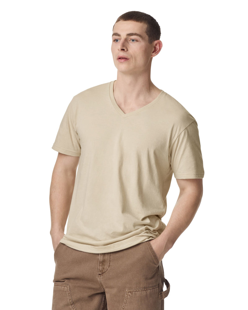2006CVC American Apparel CVC Unisex V-neck T-shirt
