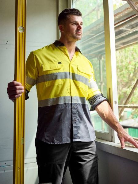 Bisley X Airflow™ Taped Hi Vis Ripstop Shirt - BS6415T