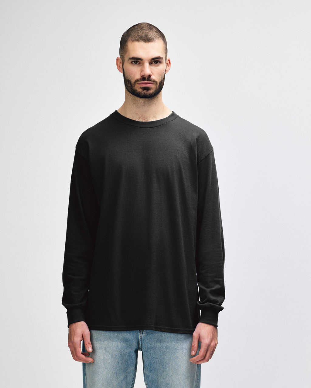 Gildan Ultra Cotton Adult Long Sleeve T-Shirt - Black