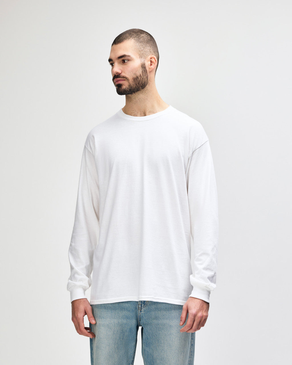 Gildan Ultra Cotton Adult Long Sleeve T-Shirt - White
