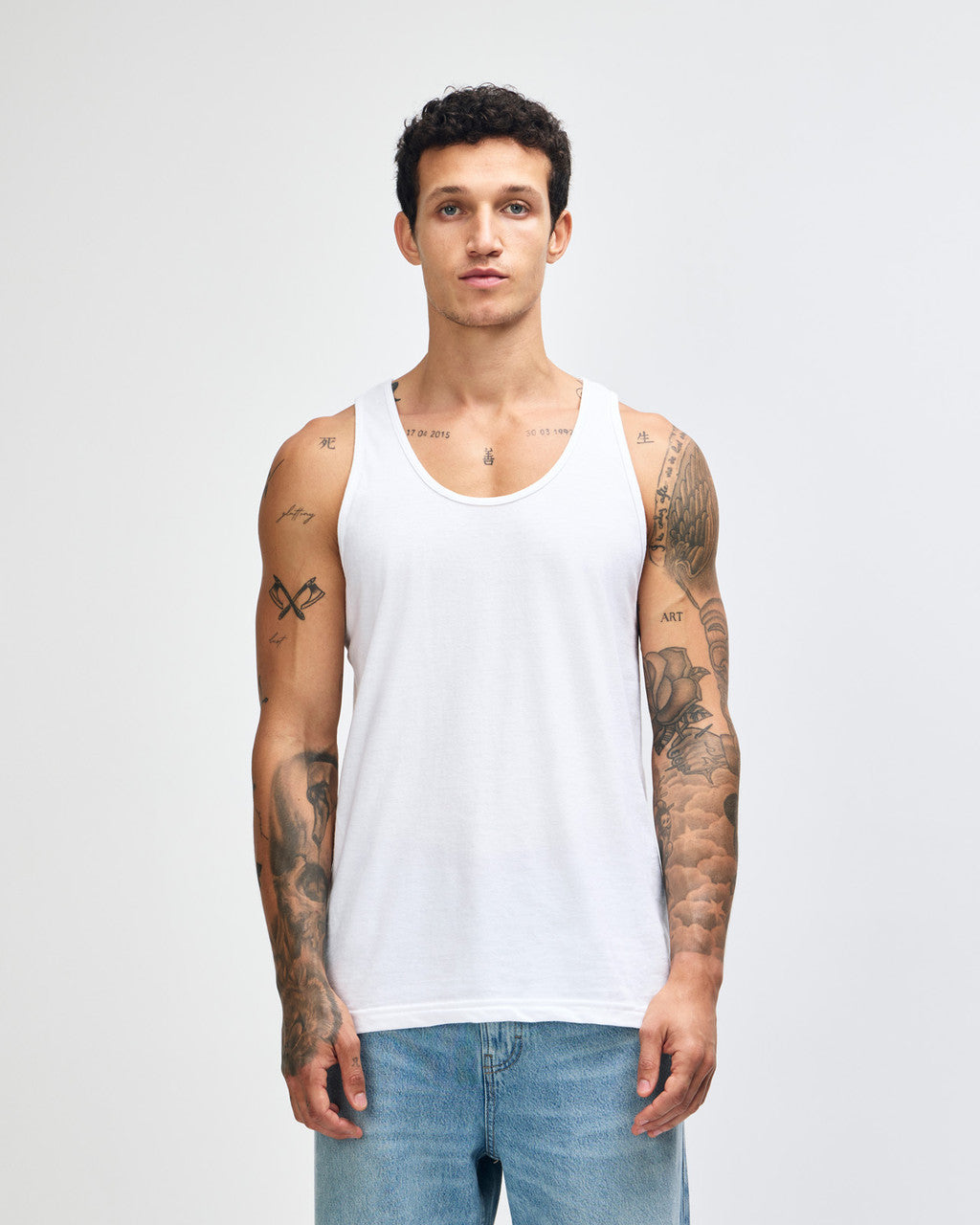 American Apparel Unisex Fine Jersey Tank - White