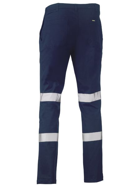 Bisley Taped Biomotion Stretch Cotton Drill Work Pants - BP6008T