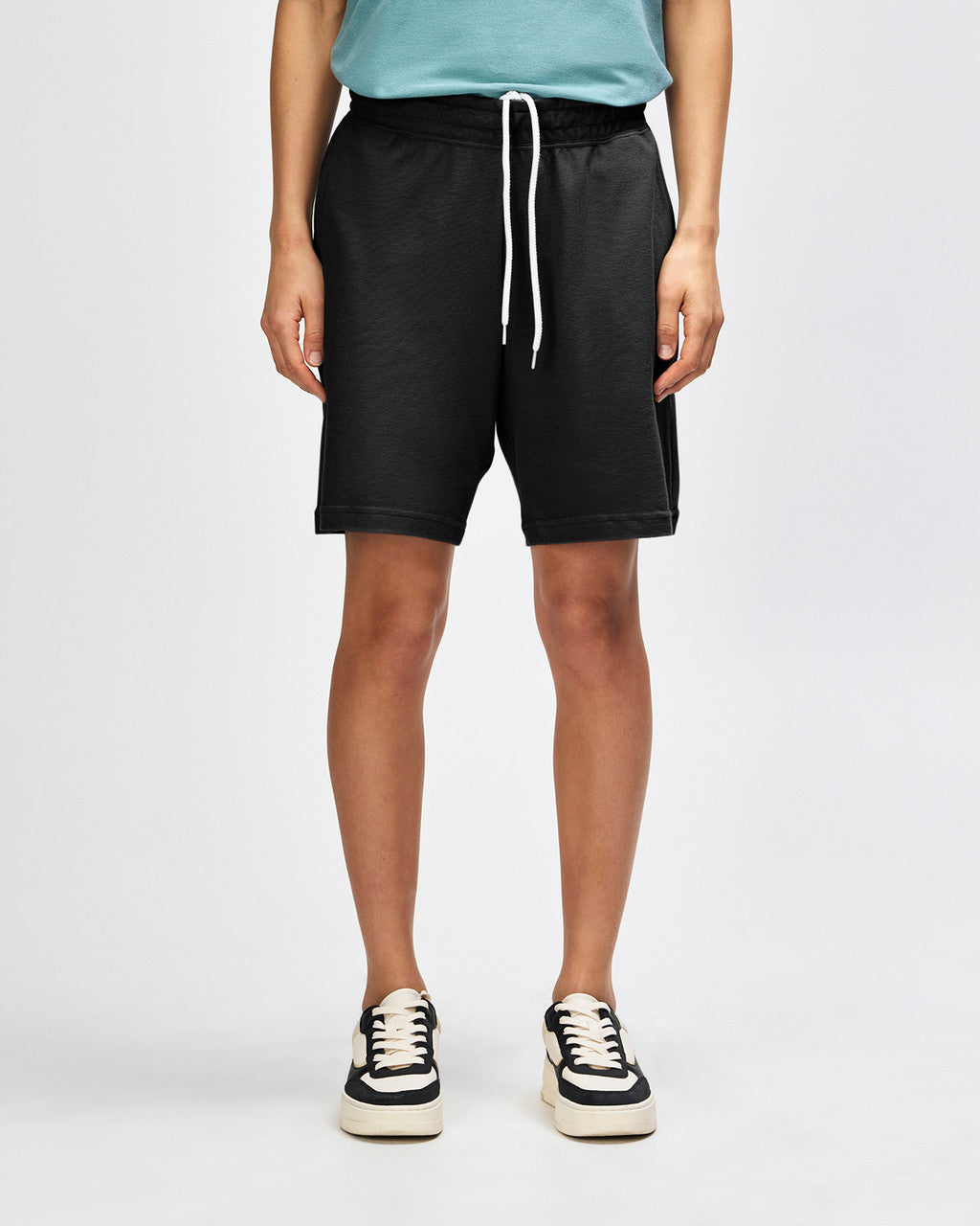 American Apparel Unisex Pique Gym Shorts - Black