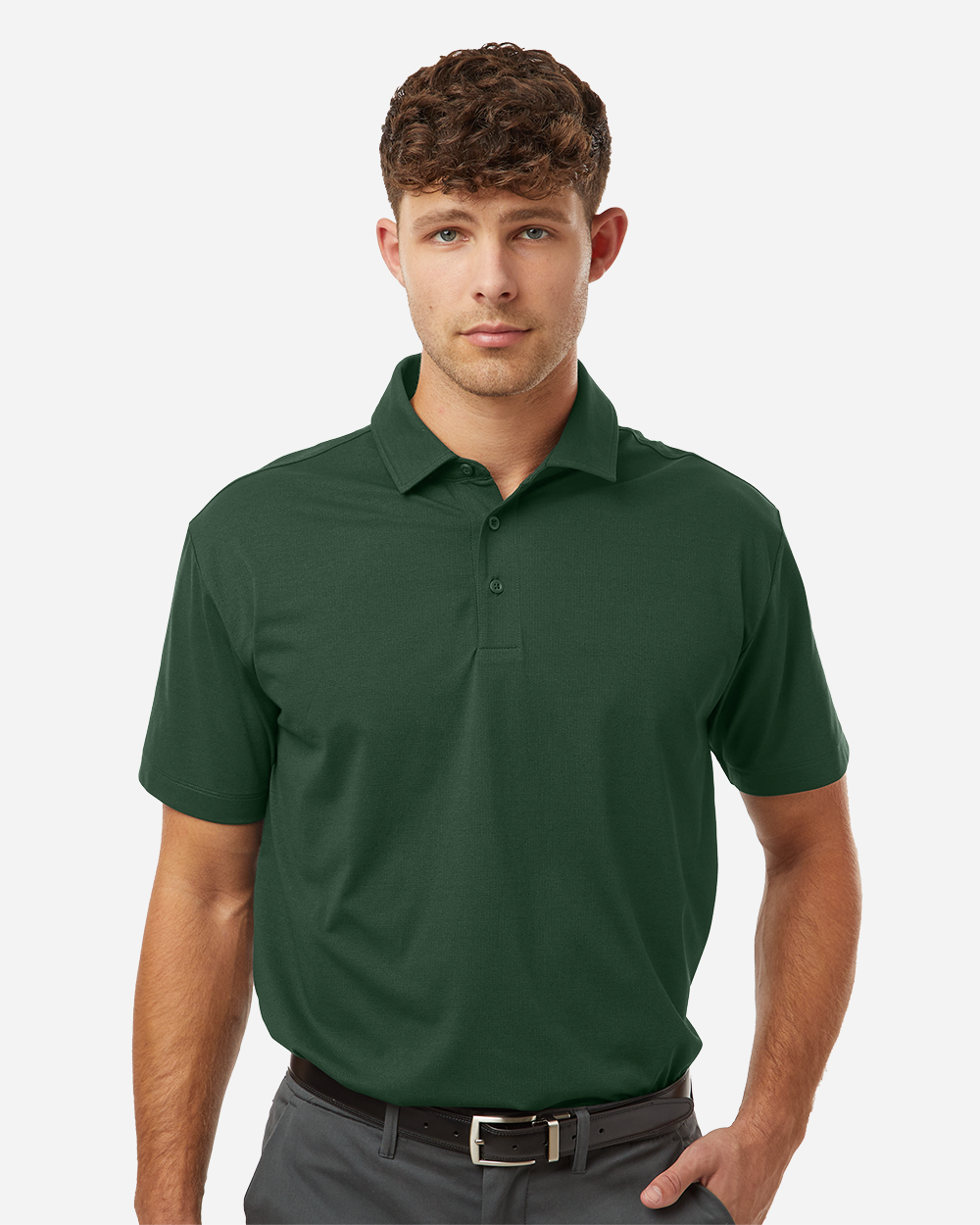 ALL PRO Men's Pro-Flex Sorona® Polo - Forest Green