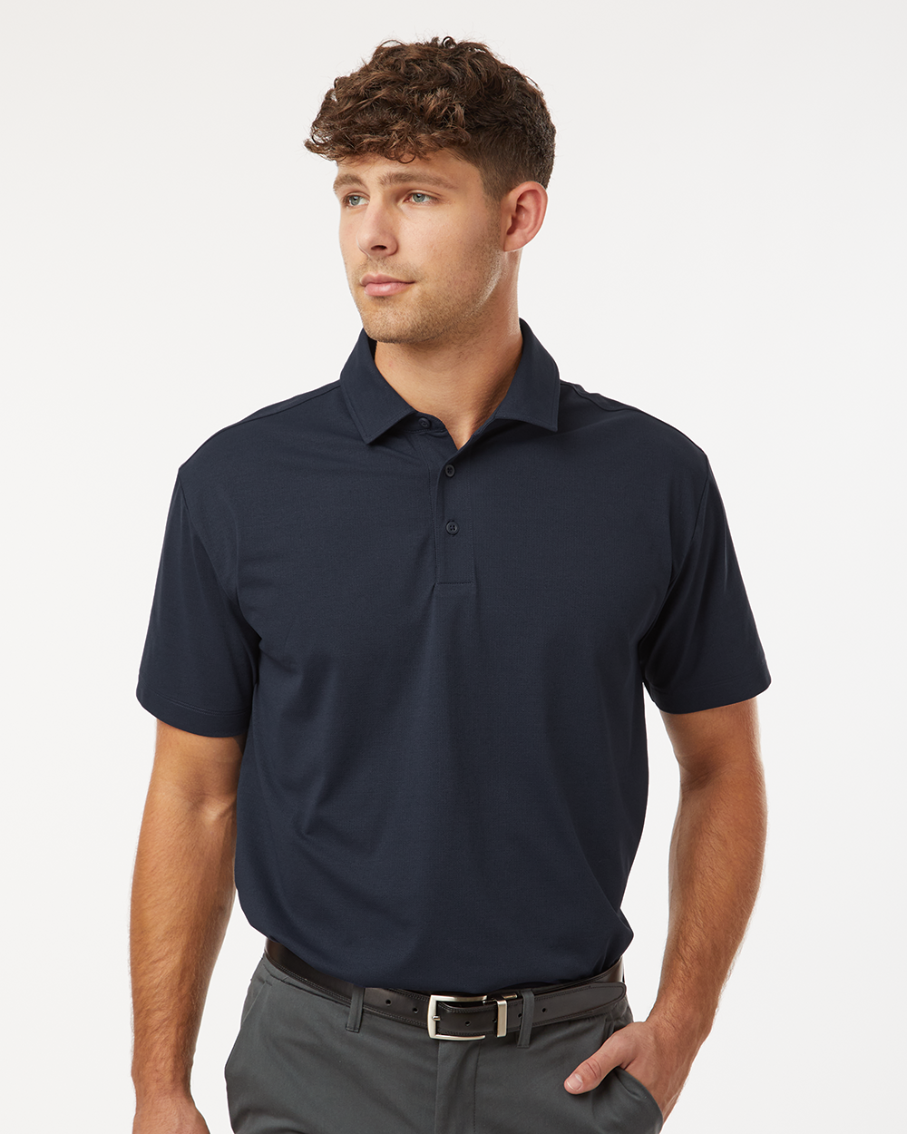 ALL PRO Men's Pro-Flex Sorona® Polo - Navy