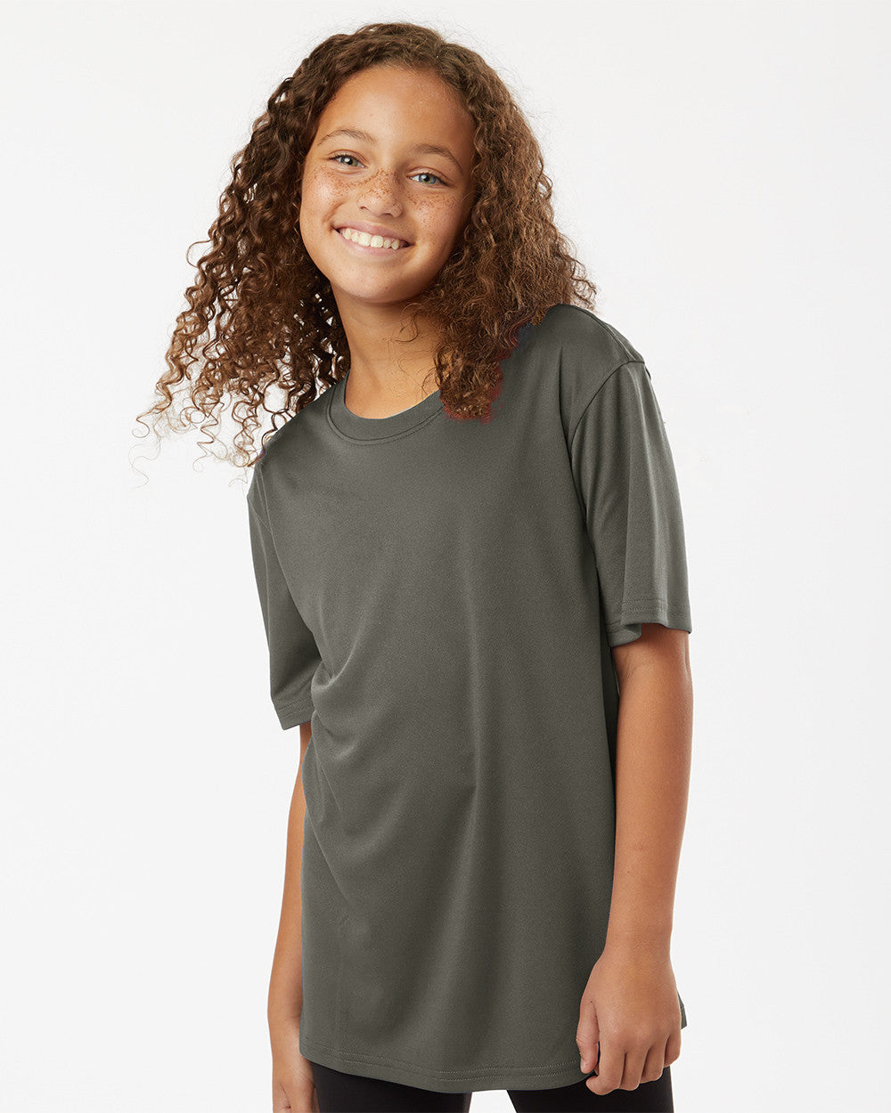 ALL PRO Youth Pro-Lock Performance T-Shirt - Charcoal
