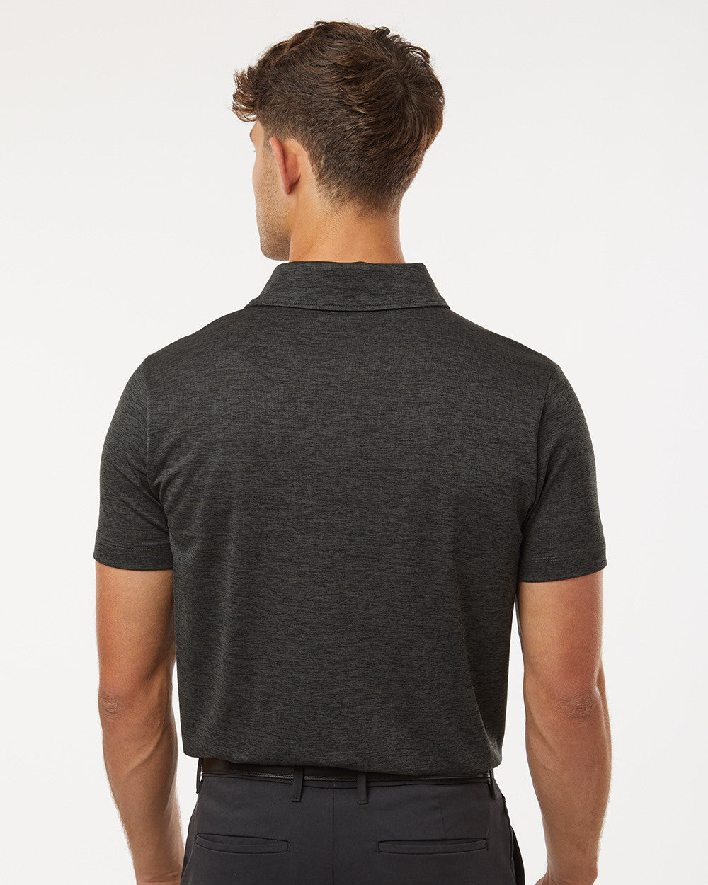 ALL PRO Men's Polyester Heather Melange Polo
