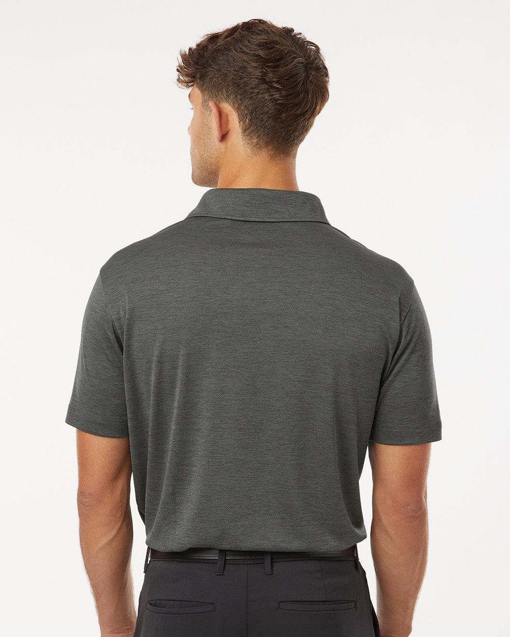 ALL PRO Men's Polyester Heather Melange Polo