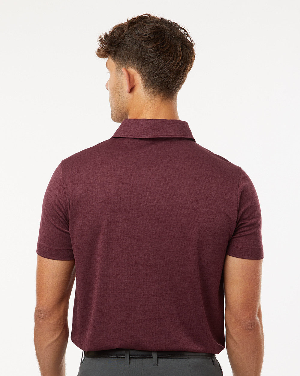 ALL PRO Men's Polyester Heather Melange Polo