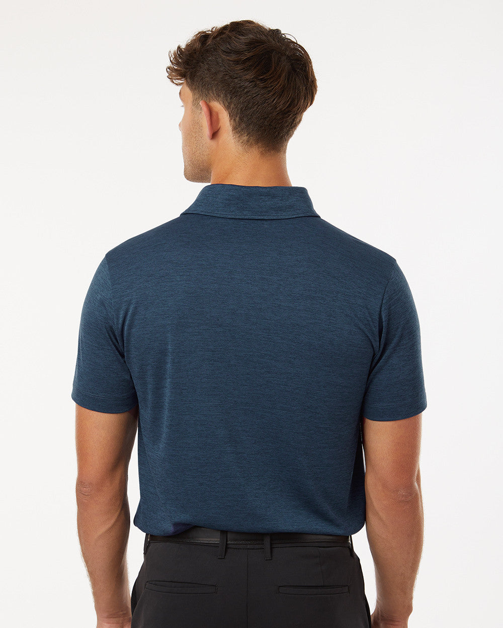 ALL PRO Men's Polyester Heather Melange Polo