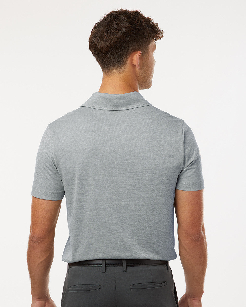 ALL PRO Men's Polyester Heather Melange Polo