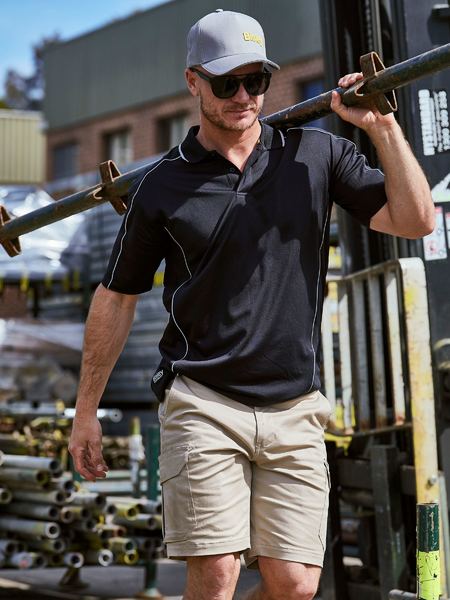 Bisley Cool Mesh Polo with Reflective Piping - BK1425