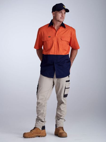 Bisley Hi Vis Cool Lightweight Drill Shirt - BS1895