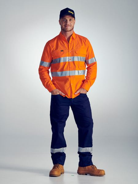 Bisley X Airflow™ Taped Hi Vis Ripstop Shirt - BS6416T