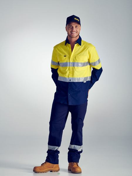 Bisley X Airflow™ Taped Hi Vis Ripstop Shirt - BS6415T