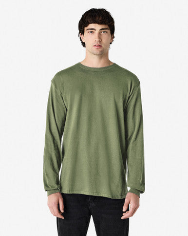 Gildan Heavy Cotton Adult Long Sleeve T-Shirt - Military Green