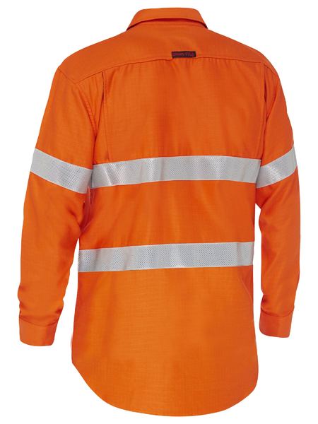 Bisley Apex 185 Taped Hi Vis Ripstop FR Vented Shirt - BS8439T