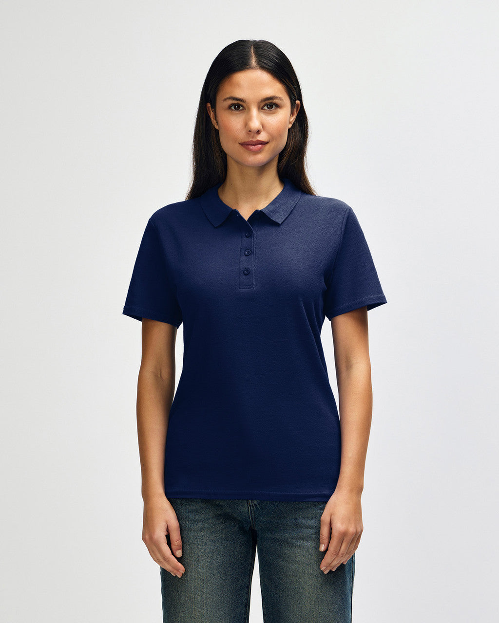 Gildan Softstyle Ladies' Double Pique Polo - Navy
