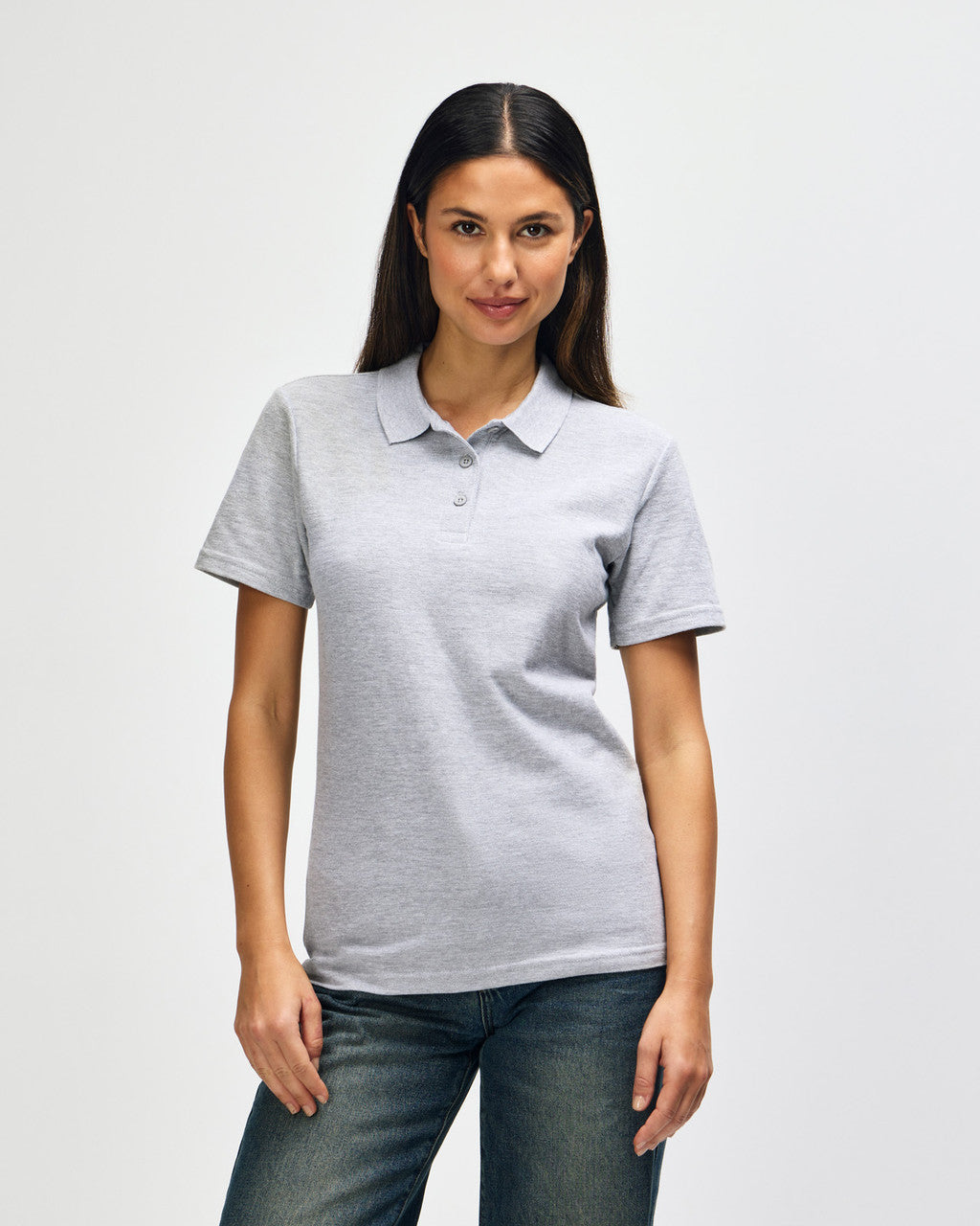 Gildan Softstyle Ladies' Double Pique Polo - Sport Grey
