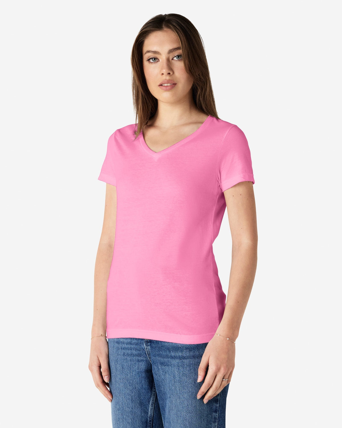64V00L Gildan Softstyle Ladies' V-Neck T-Shirt