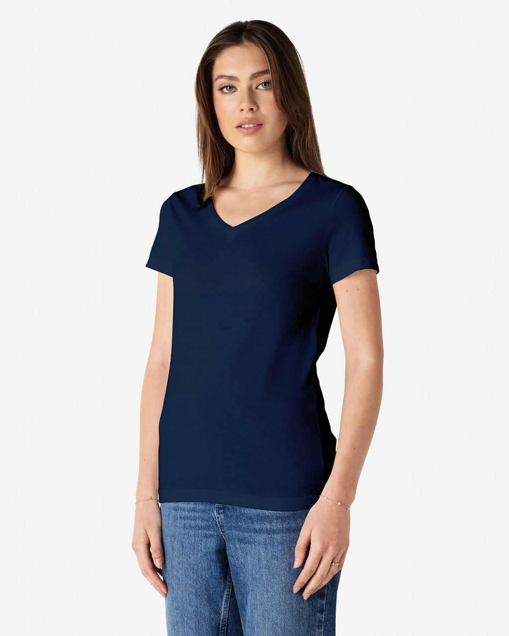 64V00L Gildan Softstyle Ladies' V-Neck T-Shirt