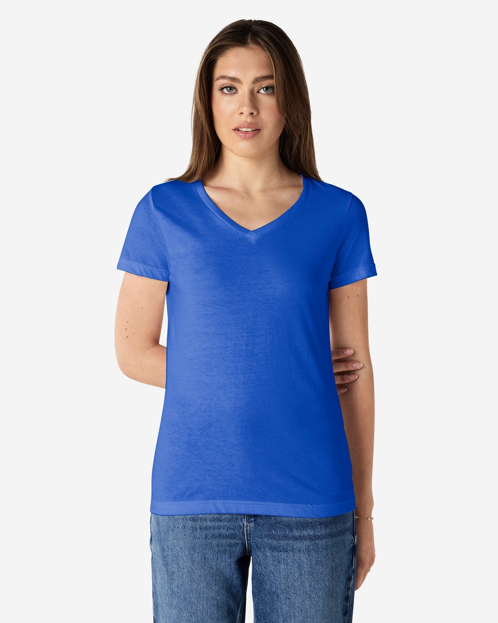 64V00L Gildan Softstyle Ladies' V-Neck T-Shirt
