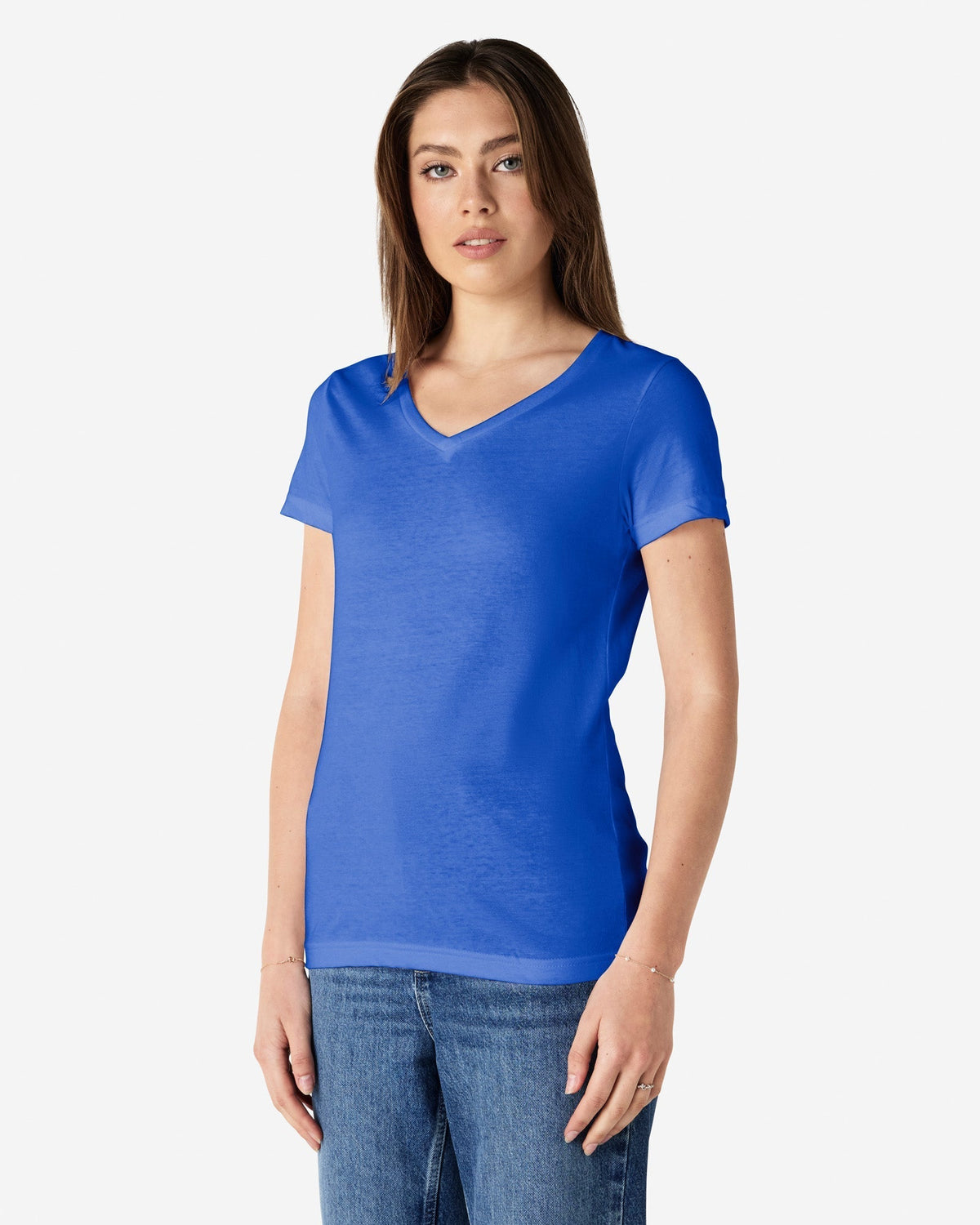 64V00L Gildan Softstyle Ladies' V-Neck T-Shirt