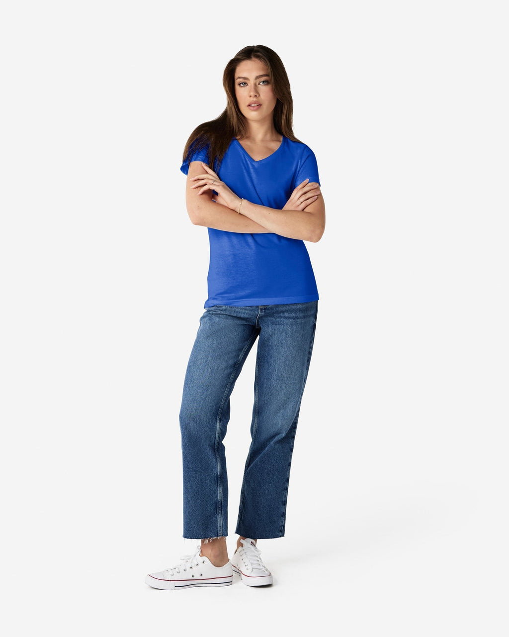 64V00L Gildan Softstyle Ladies' V-Neck T-Shirt
