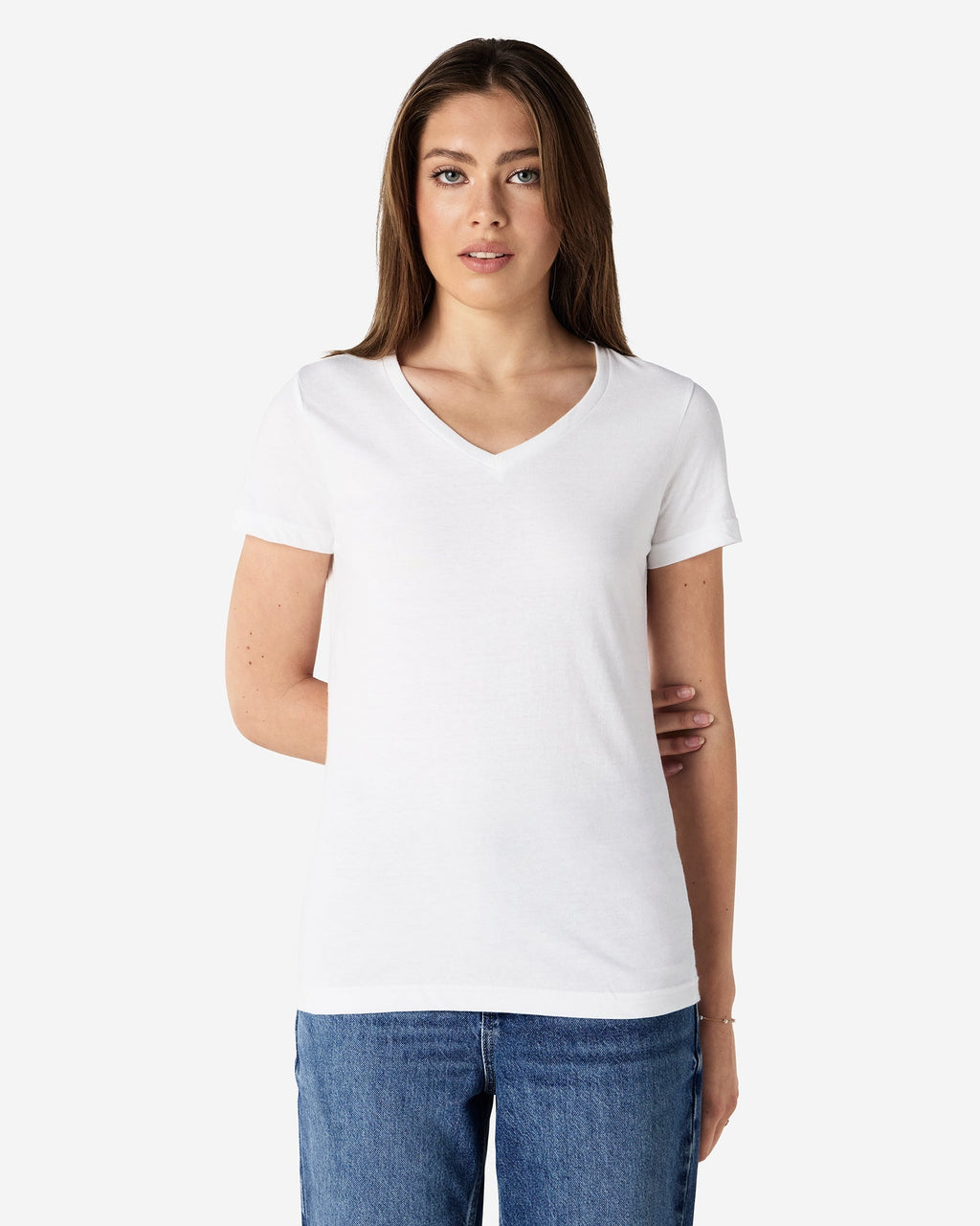 64V00L Gildan Softstyle Ladies' V-Neck T-Shirt