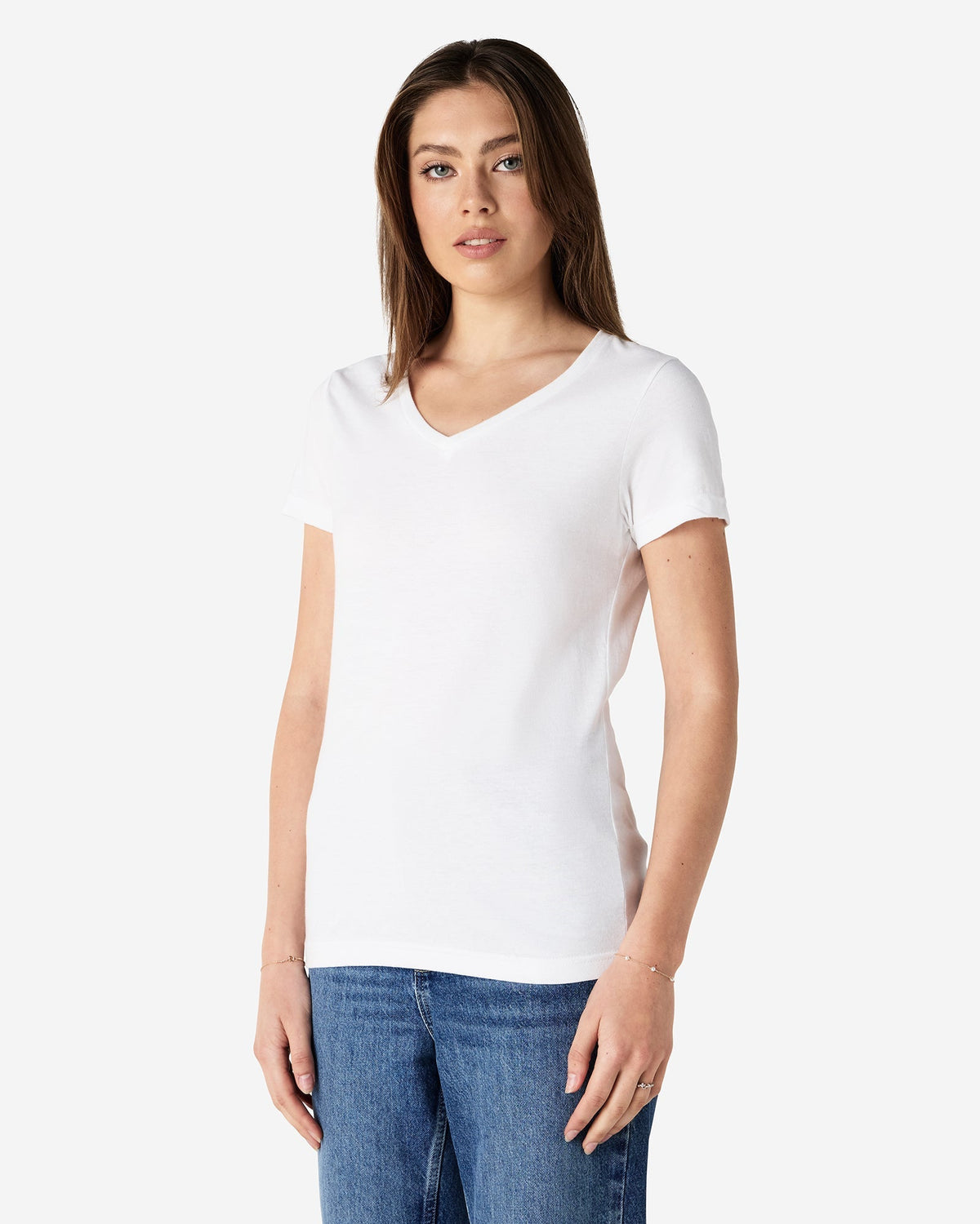64V00L Gildan Softstyle Ladies' V-Neck T-Shirt