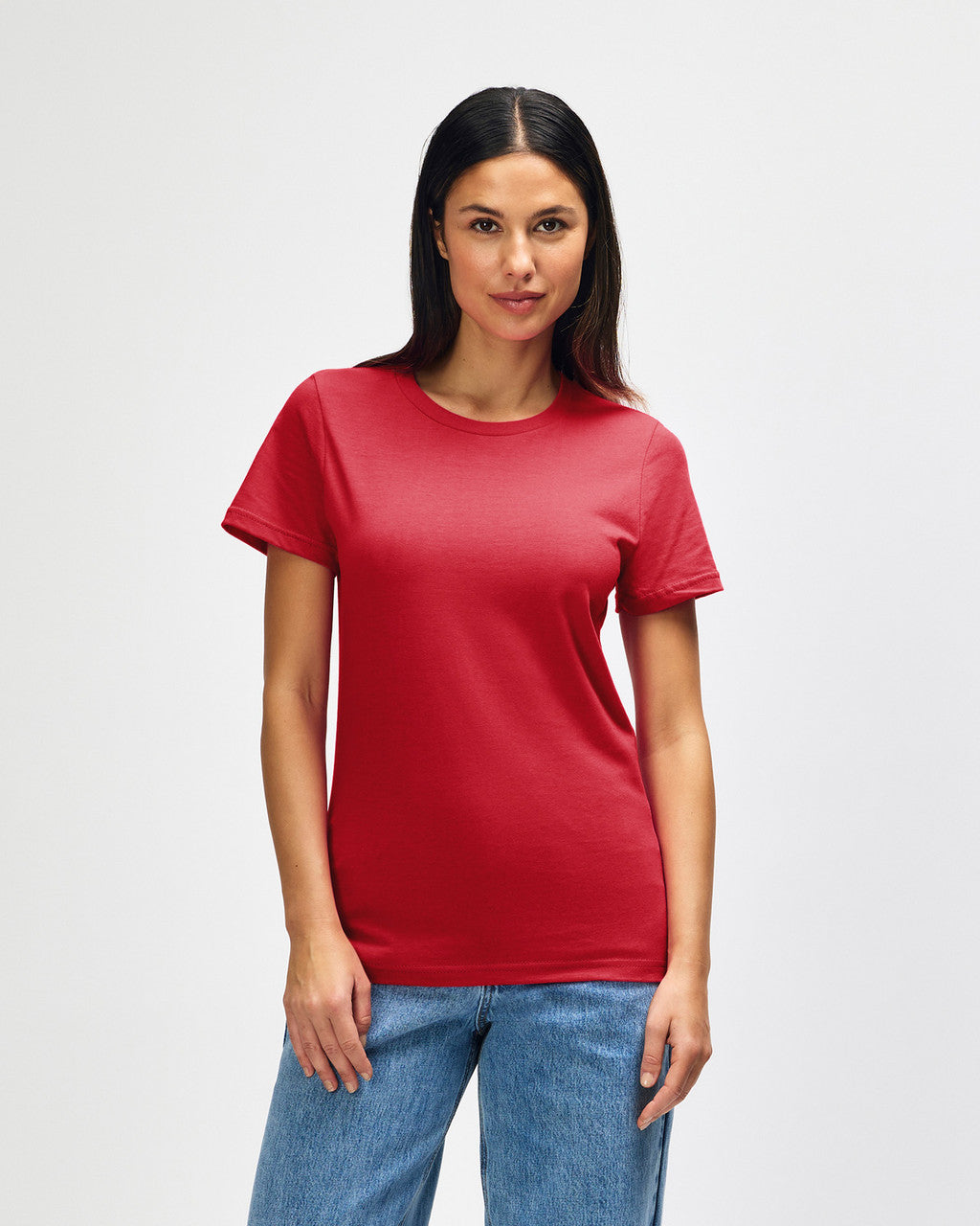 Gildan Softstyle Ladies Midweight T-Shirt - Red