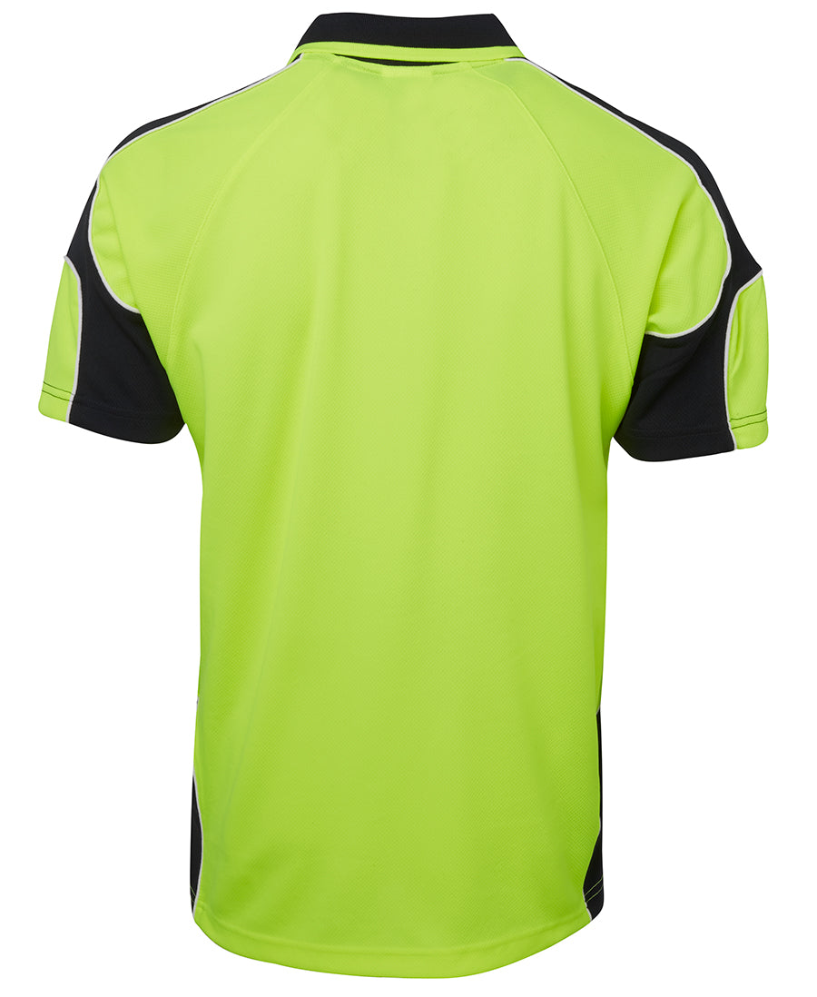 JB's Wear Hi Vis S/S Arm Panel Polo 6AP4S